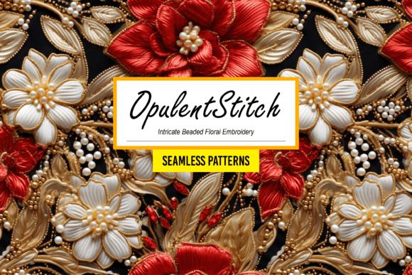 Download OpulentStitch: Floral Embroidery Pattern - Embroidery pattern Collection