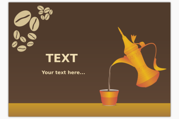 Download Arabian Style Coffee for Text Background - Style Collection
