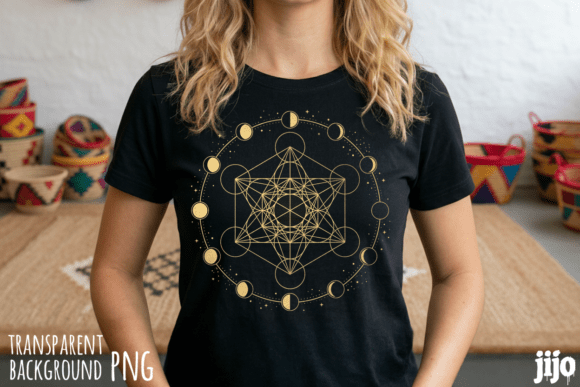 Download Moon Phases Geometric Mandala PNG - Geometric mandala png Collection