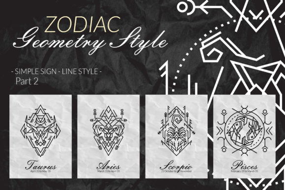 Download Zodiac Sacred Geometry Style Part 2 - Style Collection