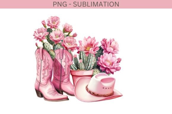 Download Cowgirl Boots PNG Digital Art, Cactus - Digital art Collection